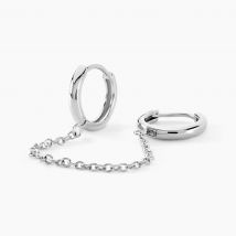 Bijou D'oreille Unitaire Stephie Argent Blanc - Pour Femme - Histoire d'Or
