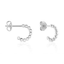 Créoles Aika Argent Blanc - Pour Femme - Histoire d'Or