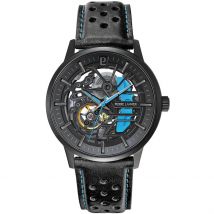 Montre Pierre Lannier Paddock Noir - Boîtier Noir - Cadran Noir - Bracelet Noir - Mécanisme en Automatique - Pour Homme - Histoire d'Or