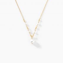 Collier Bindy Or Jaune Perle De Culture - Pour Femme - Pierre en Perle de culture de forme Ronde - Histoire d'Or