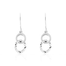 Boucles D'oreilles Pendantes Argent Blanc - Pour Femme - Histoire d'Or