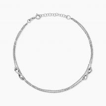 Chaîne De Cheville Noelle Argent Blanc - Pour Femme - Histoire d'Or