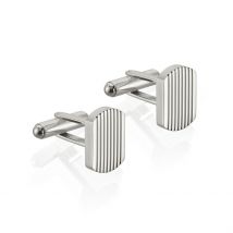 Boutons De Manchette Acier Blanc Gregory - Pour Homme - Histoire d'Or