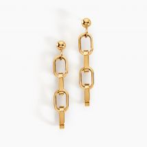 Boucles D'oreilles Pendantes Linkora Or Jaune - Pour Femme - Histoire d'Or