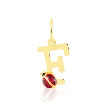 Pendentif Helidie Coccinelle Lettre Or Jaune - Pour Enfant - Histoire d'Or
