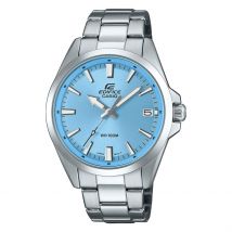 Montre Casio Edifice Azur - Boîtier Blanc - Cadran Bleu sky - Bracelet Argenté - Mécanisme en Quartz - Pour Homme - Histoire d'Or