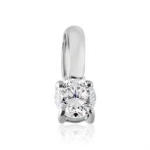 Pendentif Aphrodite Or Blanc Diamant - Pour Femme - Pierre en Diamant de forme Ronde - Histoire d'Or