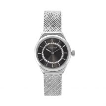 Montre Codhor Lola Noir - Boîtier Blanc - Cadran Noir - Bracelet Argenté - Mécanisme en Quartz - Pour Femme - Histoire d'Or
