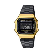 Montre Casio Collection Vintage Noir - Boîtier Jaune - Cadran Noir - Bracelet Noir - Mécanisme en Quartz - Pour Unisex - Histoire d'Or