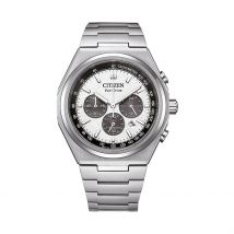 Montre Citizen Super Titanium 42.5 Argenté - Boîtier Blanc - Cadran Argenté - Bracelet Argenté - Mécanisme en Quartz - Pour Homme - Histoire d'Or