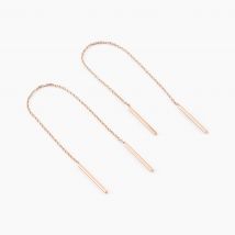 Boucles D'oreilles Pendantes Pink Or Rose - Pour Femme - Histoire d'Or