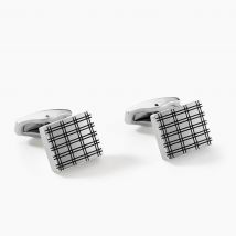 Boutons De Manchettes Jourdan Athos Acier Argenté - Pour Homme - Histoire d'Or