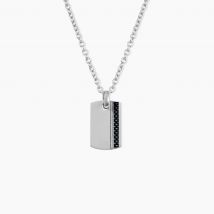 Collier Lovaina Acier Blanc - Pour Homme - Histoire d'Or