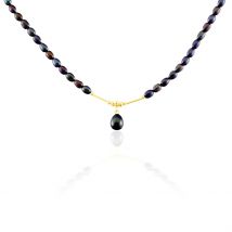 Collier Poire Or Jaune Perle De Culture - Pour Femme - Pierre en Perle de culture de forme Ronde - Histoire d'Or