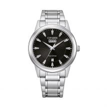 Montre Citizen Classic Elegant Noir - Boîtier Argenté - Cadran - Bracelet Argenté - Mécanisme en Quartz - Pour - Histoire d'Or
