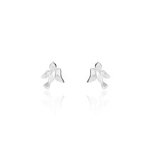 Boucles D'oreilles Puces Osie Argent Blanc - Pour Femme - Histoire d'Or
