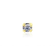 Piercing De Nez Or Jaune Oxyde De Zirconium - Pour Femme - Pierre en Oxyde de Zirconium de forme Ronde - Histoire d'Or