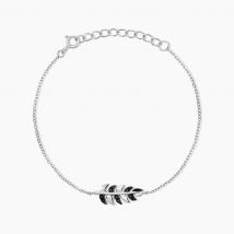 Bracelet Jade Argent Blanc Oxyde De Zirconium - Pour Femme - Histoire d'Or