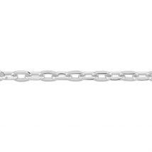 Chaîne Claudine Maille Forçat Argent Blanc - Pour Femme - Histoire d'Or