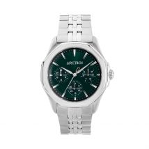 Montre Arctik Defi Vert - Boîtier Blanc - Cadran Vert - Bracelet Argenté - Mécanisme en Quartz - Pour Homme - Histoire d'Or