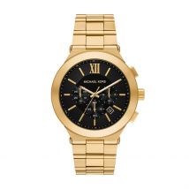Montre Michael Kors Billie Noir - Boîtier - Cadran Noir - Bracelet Doré - Mécanisme en Quartz - Pour Homme - Histoire d'Or