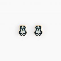 Boucles D'oreilles Puces Ourson Or Jaune - Pour Enfant - Histoire d'Or