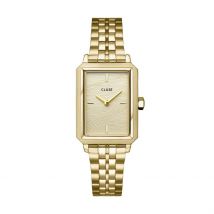 Montre Cluse Fluette Doré - Boîtier Jaune - Cadran Champagne - Bracelet Doré - Mécanisme en Quartz - Pour Femme - Histoire d'Or