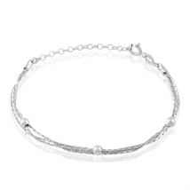 Bracelet Abbie Argent Blanc - Pour Femme - Histoire d'Or