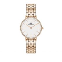 Montre Daniel Wellington Petite Blanc - Boîtier Rose - Cadran Blanc - Bracelet Rose - Mécanisme en Quartz - Pour Femme - Histoire d'Or