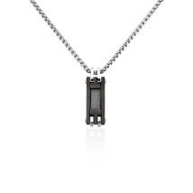 Collier Jourdan Acier - Pour Homme - Histoire d'Or