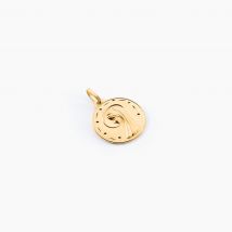 Pendentif Vierge Rond Diamante Or Jaune - Pour Unisex - Histoire d'Or