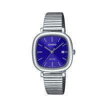 Montre Casio Collection Ltpb166 Bleu - Boîtier - Cadran Bleu - Bracelet Argenté - Mécanisme en Quartz - Pour Femme - Histoire d'Or