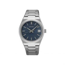 Montre Seiko Sport Bleu - Boîtier Blanc - Cadran Blanc - Bracelet Argenté - Mécanisme en Quartz - Pour Femme - Histoire d'Or