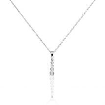 Collier Henriet Argent Blanc Oxyde De Zirconium - Pour Femme - Histoire d'Or