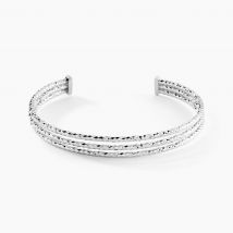 Bracelet Jonc Rachelle Argent Blanc - Pour Femme - Histoire d'Or