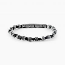 Bracelet Jourdan Acier Noir - Pour Homme - Histoire d'Or