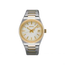 Montre Seiko Sport Blanc - Boîtier Blanc - Cadran Blanc - Bracelet Bicolore Doré / Blanc - Mécanisme en Quartz - Pour Femme - Histoire d'Or