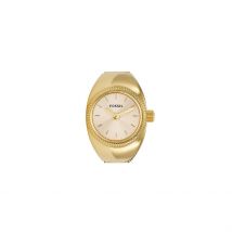 Montre Fossil Watch Ring Doré - Boîtier Doré - Cadran Doré - Bracelet Doré - Mécanisme en Quartz - Pour Femme - Histoire d'Or