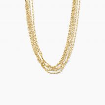 Collier Golden Liana Acier Jaune - Pour Femme - Histoire d'Or