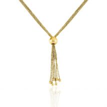 Collier Sautoir Acier Doré Nanaia - Pour Femme - Histoire d'Or