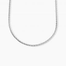 Collier Ivy Maille Haricot Or Blanc - Pour Femme - Histoire d'Or