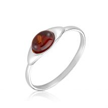 Bague Marquita Argent Blanc Ambre - Pour Femme - Histoire d'Or