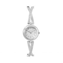 Montre Codhor Anita Argenté - Boîtier Blanc - Cadran Argenté - Bracelet Bleu - Mécanisme en Quartz - Pour Femme - Histoire d'Or