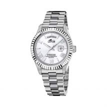 Montre Lotus Freedom Collection Argenté - Boîtier Blanc - Cadran Argenté - Bracelet Argenté - Mécanisme en Quartz - Pour Homme - Histoire d'Or
