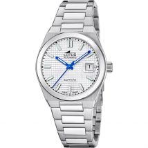 Montre Lotus Automatico Argenté - Boîtier Blanc - Cadran Argenté - Bracelet Argenté - Mécanisme en Automatique - Pour Homme - Histoire d'Or