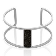 Bracelet Manchette Acier Blanc Maria - Pour Femme - Histoire d'Or
