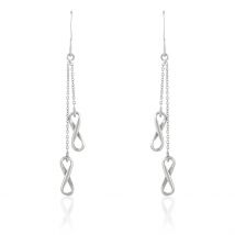 Boucles D'oreilles Pendantes Noelle Argent Blanc - Pour Femme - Histoire d'Or