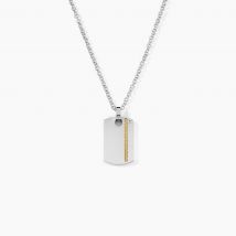 Collier Jourdan Nunko Acier Argenté - Pour Homme - Histoire d'Or