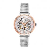 Montre Pierre Lannier Automatic Argent - Boîtier Blanc - Cadran Argenté - Bracelet Argenté - Mécanisme en Automatique - Pour Femme - Histoire d'Or