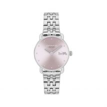 Montre Coach Elliot Rose - Boîtier - Cadran Rose - Bracelet Argenté - Mécanisme en Quartz - Pour Femme - Histoire d'Or